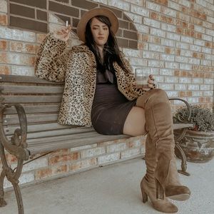Vintage Faux Fur Cheetah Print Coat